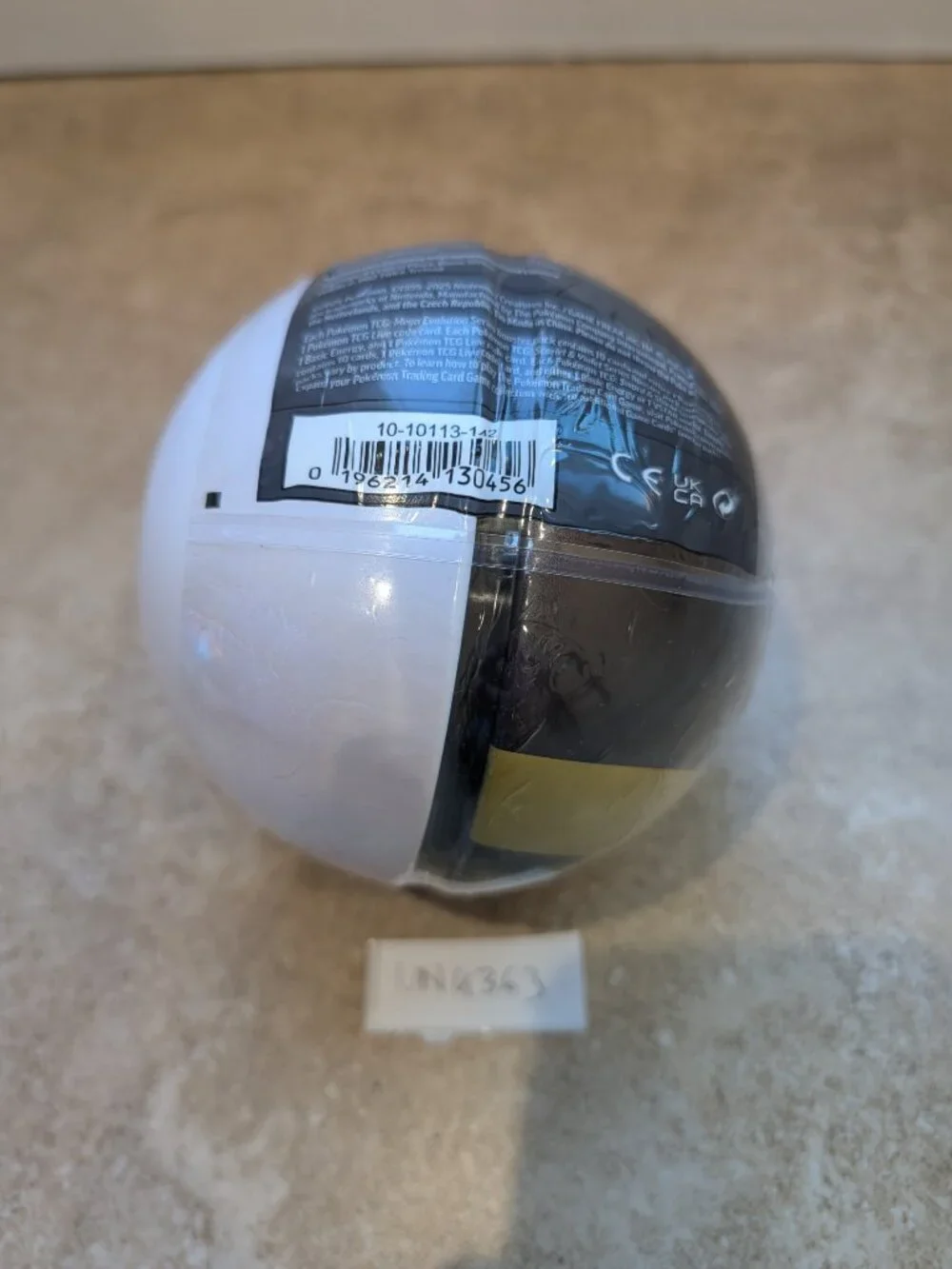 1 Pokémon TCG Pokemon Poke Ball Tin E25 Sealed 3 Booster Pack Yellow Black